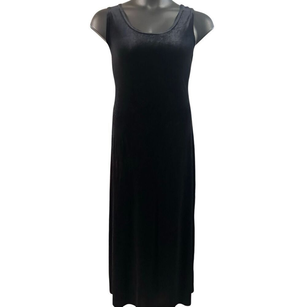 Vintage 90s Ronni Nicole Women's Size 16 Crushed Velvet Maxi Dress Gown